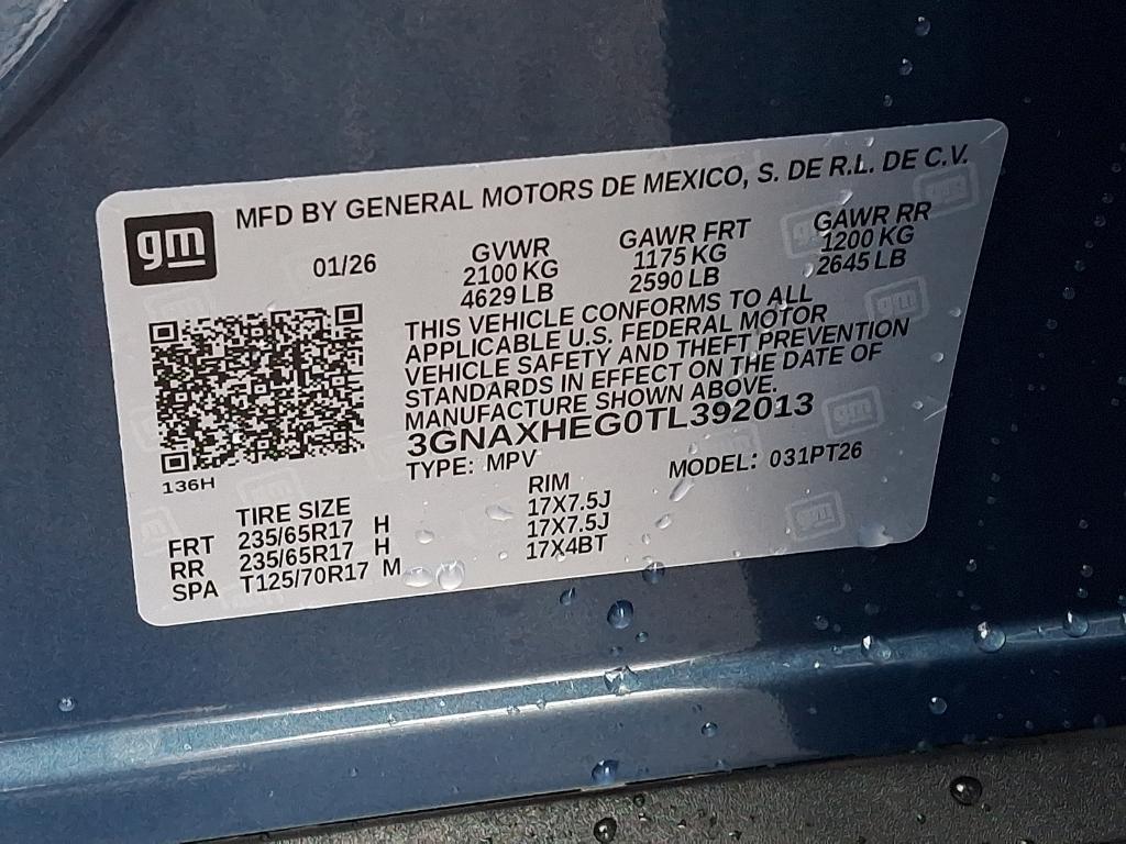 new 2026 Chevrolet Equinox car, priced at $28,795