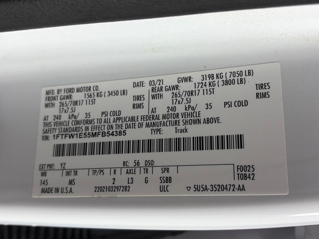 used 2021 Ford F-150 car, priced at $19,991