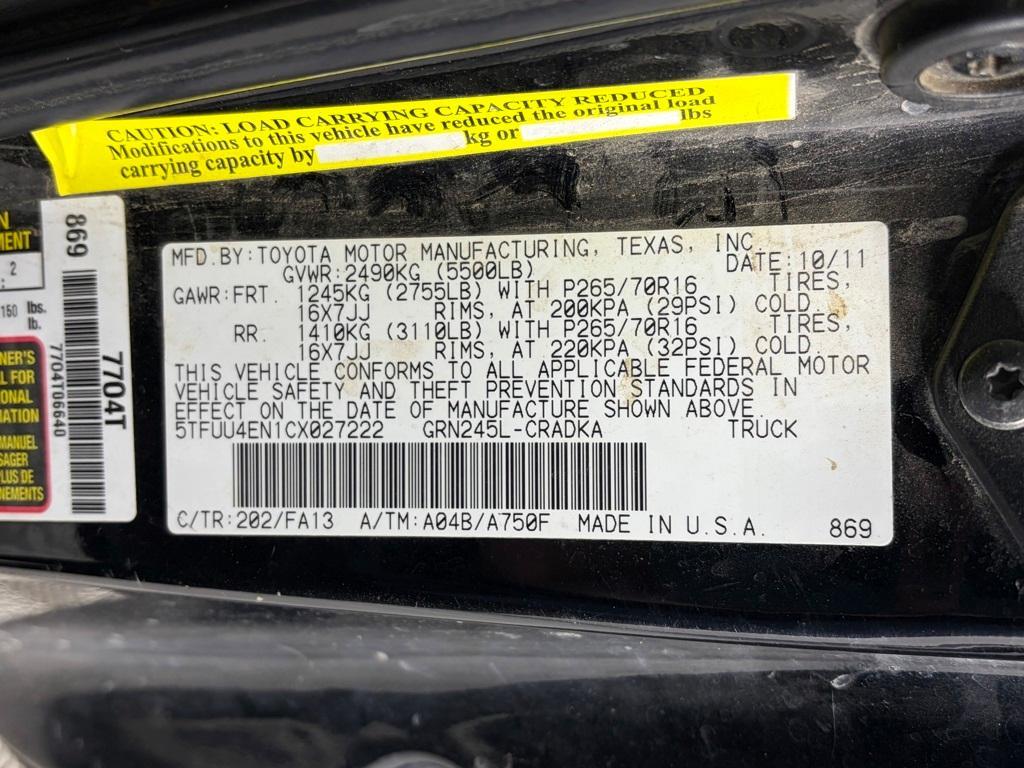 used 2012 Toyota Tacoma car