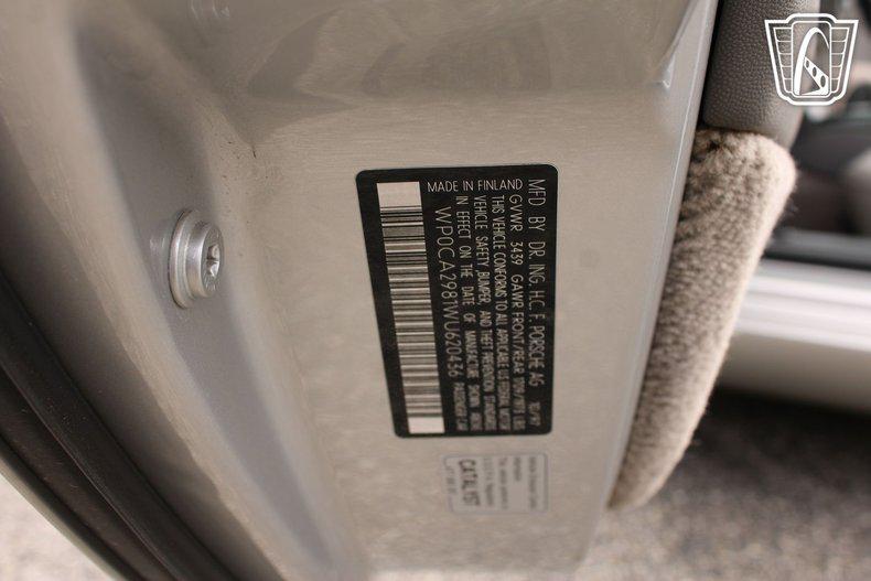 used 1998 Porsche Boxster car, priced at $16,500