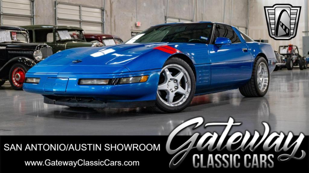 1992 Blue Chevrolet Corvette