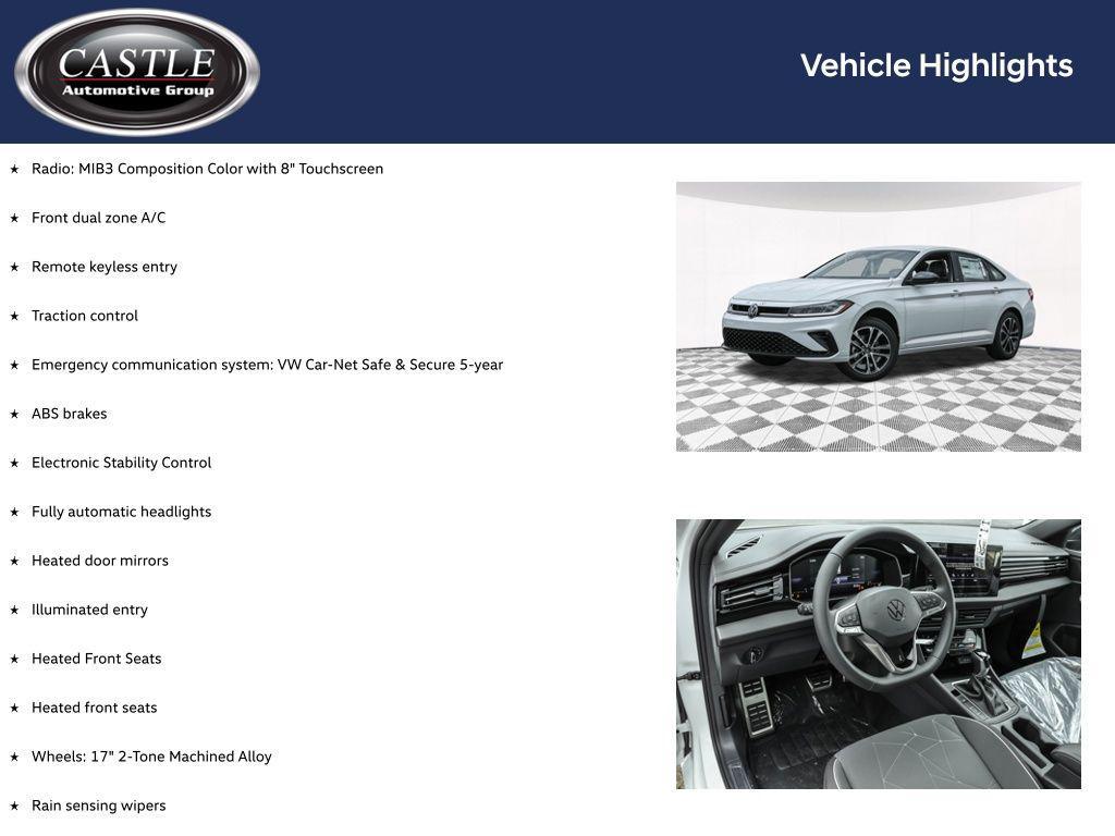 new 2026 Volkswagen Jetta car, priced at $25,109
