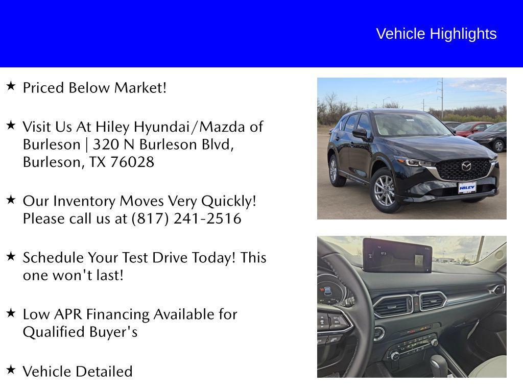 new 2025 Mazda CX-5 car, priced at $33,440