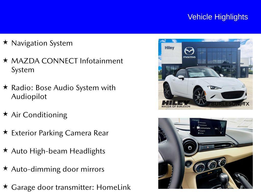 new 2026 Mazda MX-5 Miata car, priced at $37,469