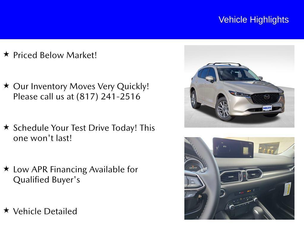 new 2025 Mazda CX-5 car, priced at $31,536