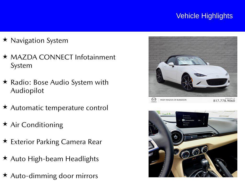 new 2026 Mazda MX-5 Miata car, priced at $37,493
