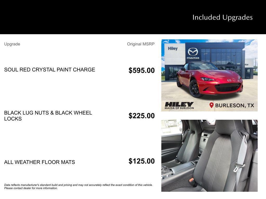 new 2025 Mazda MX-5 Miata car, priced at $31,660