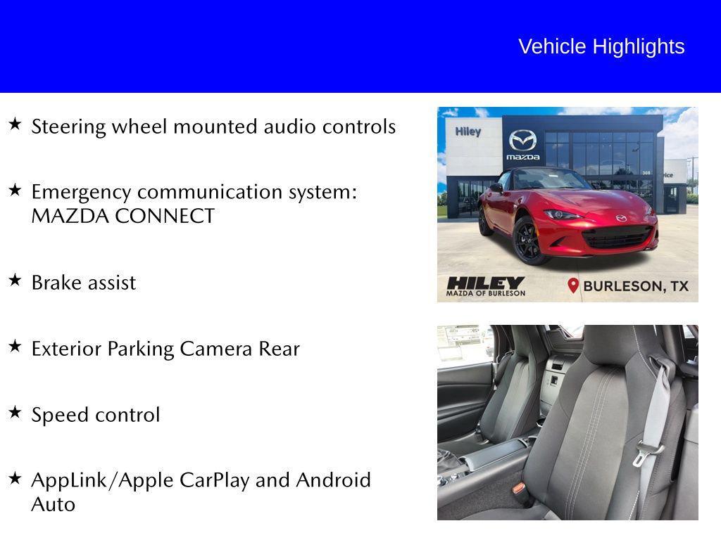 new 2025 Mazda MX-5 Miata car, priced at $31,660