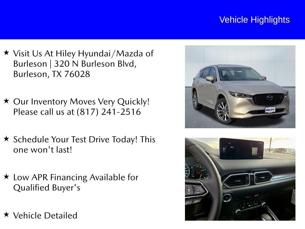 new 2025 Mazda CX-5 car, priced at $37,615