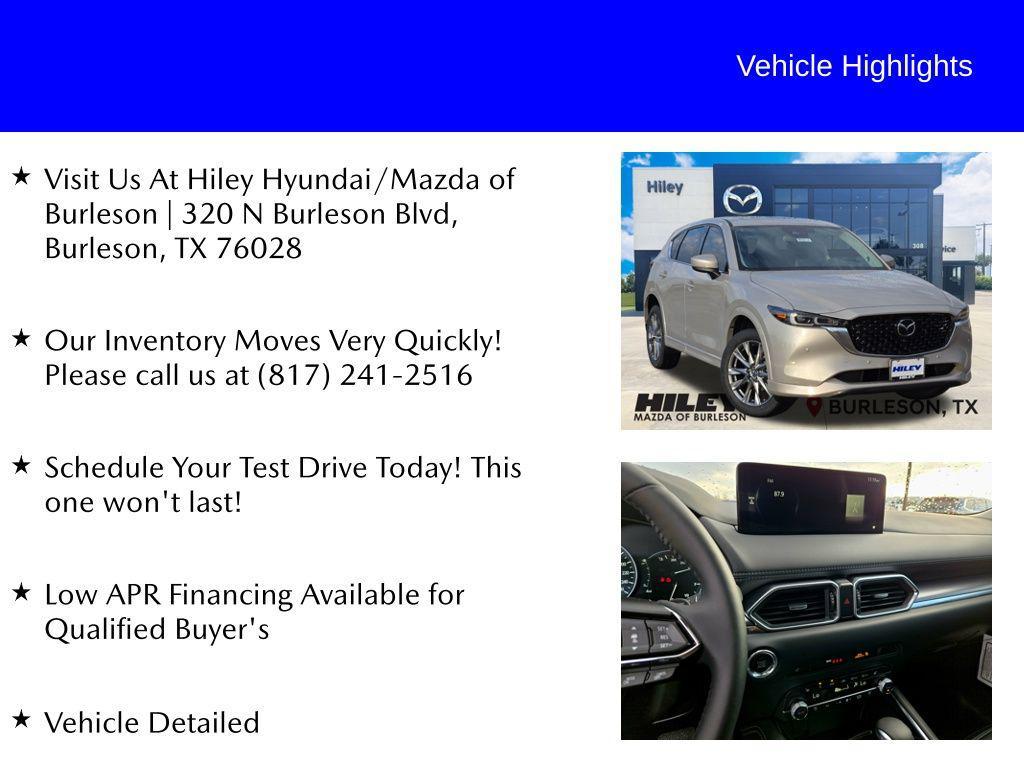 new 2025 Mazda CX-5 car, priced at $33,510
