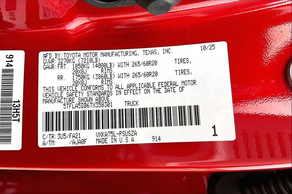 new 2026 Toyota Tundra car, priced at $54,896