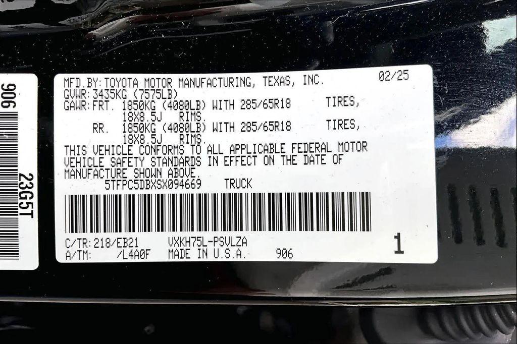 new 2025 Toyota Tundra Hybrid car, priced at $77,409