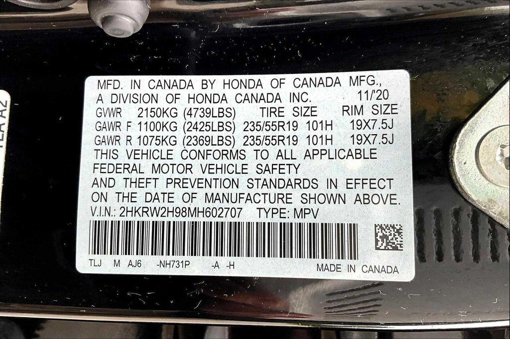 2021 Crystal Black Pearl Honda CR-V