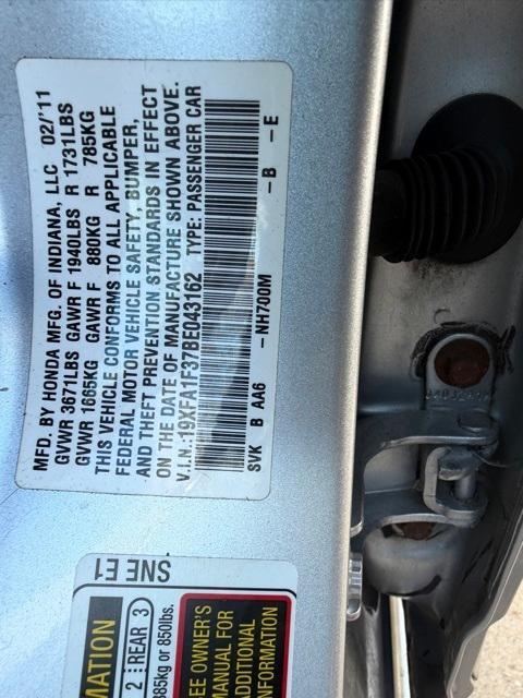 used 2011 Honda Civic car, priced at $7,000