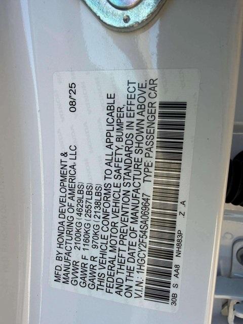 used 2025 Honda Accord Hybrid car, priced at $30,697