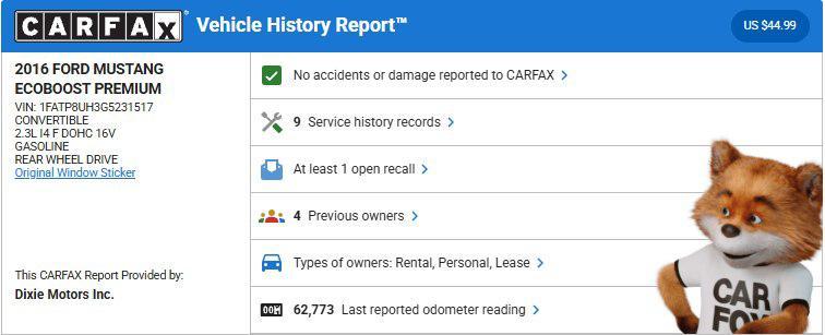 used 2016 Ford Mustang car, priced at $19,995