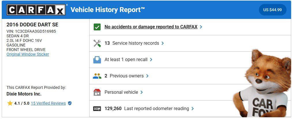 used 2016 Dodge Dart car, priced at $10,995