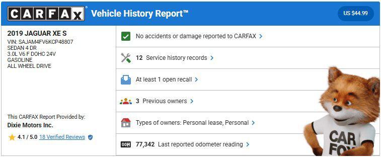 used 2019 Jaguar XE car, priced at $22,995