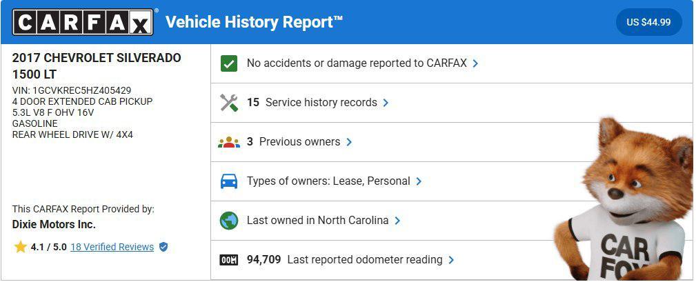 used 2017 Chevrolet Silverado 1500 car, priced at $25,995