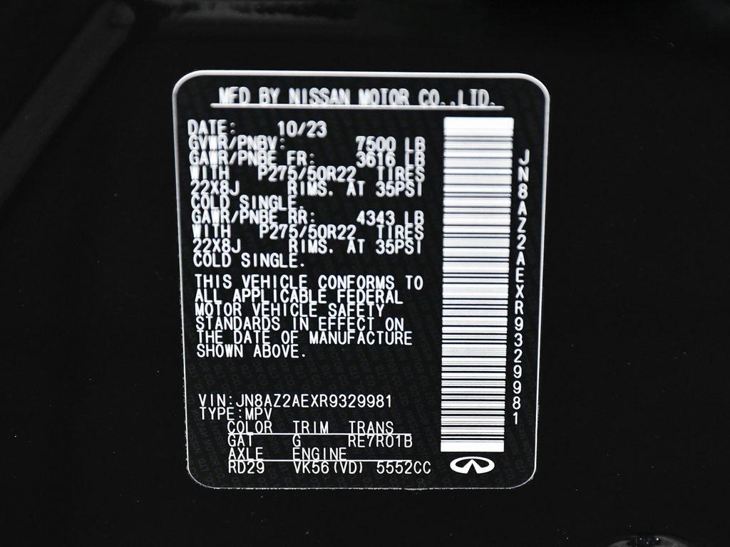 used 2024 INFINITI QX80 car, priced at $49,990