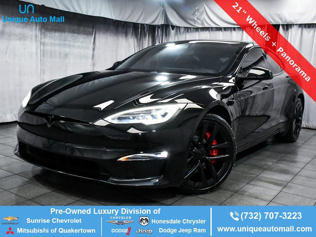 used 2021 Tesla Model S car, priced at $49,990