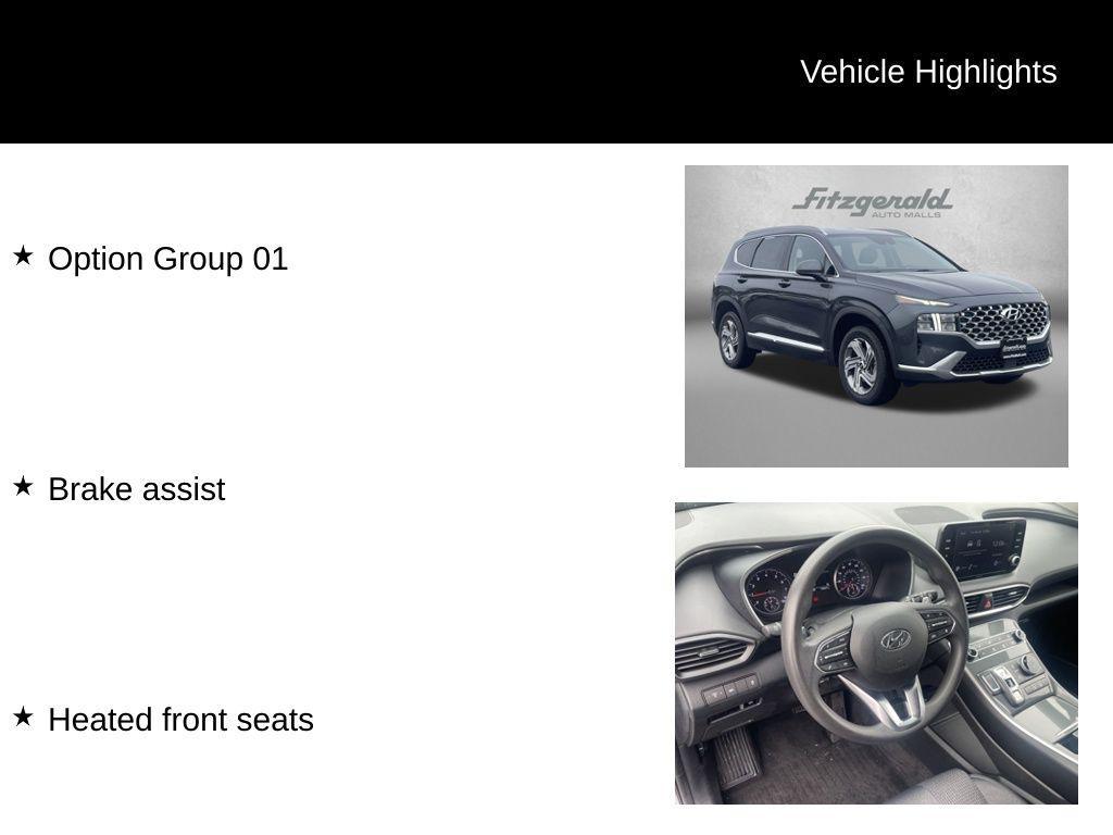 used 2022 Hyundai Santa Fe car, priced at $17,395