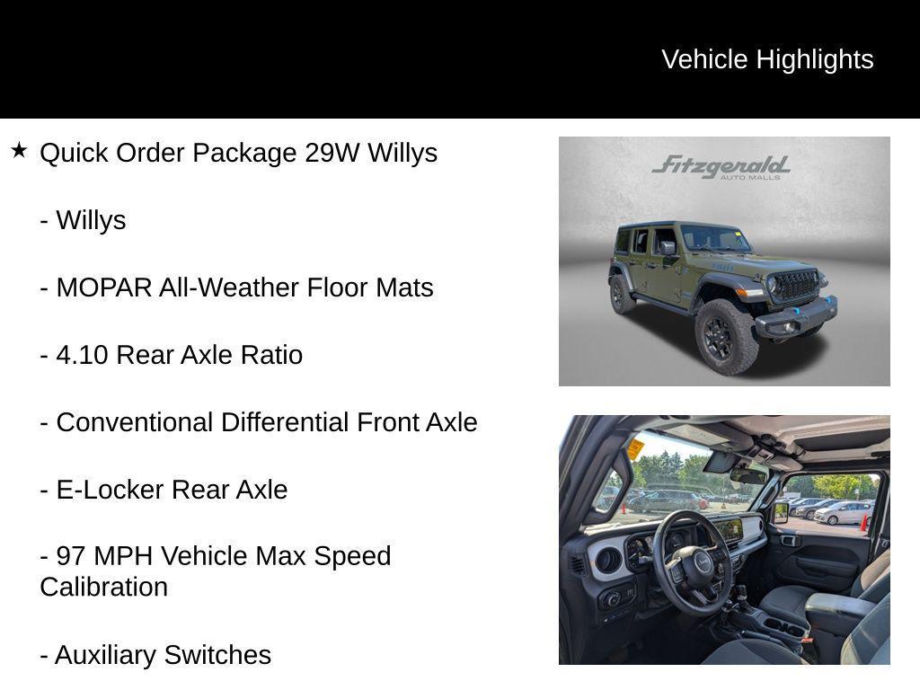 used 2024 Jeep Wrangler 4xe car, priced at $30,294