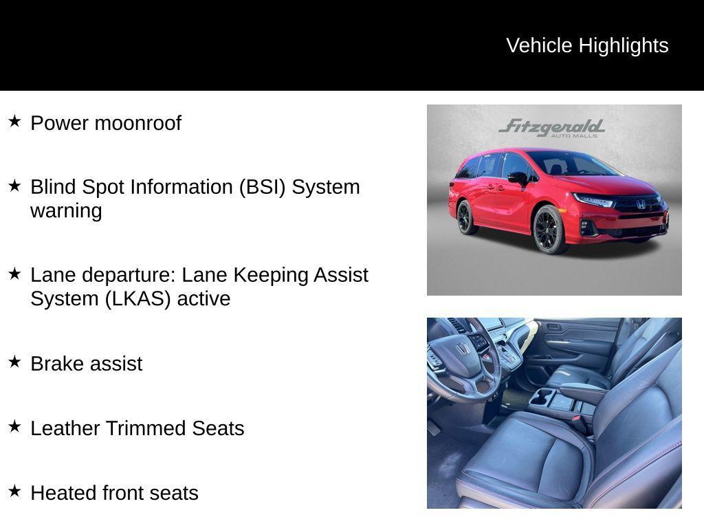 used 2025 Honda Odyssey car, priced at $38,995