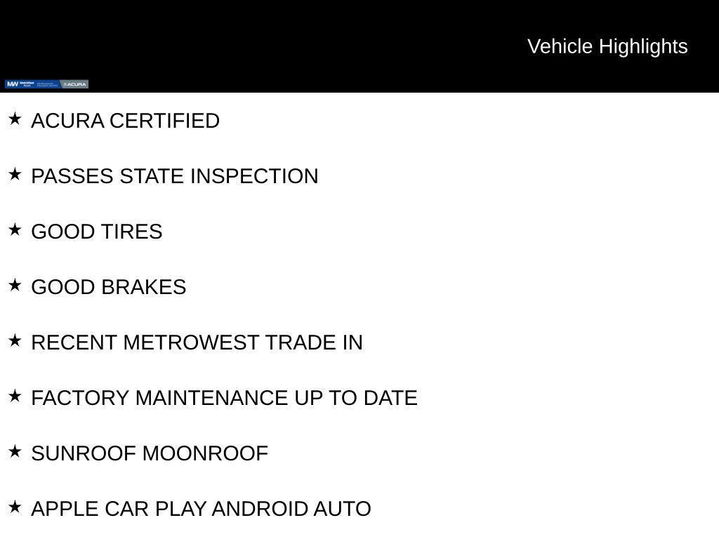 used 2025 Acura ADX car, priced at $34,888