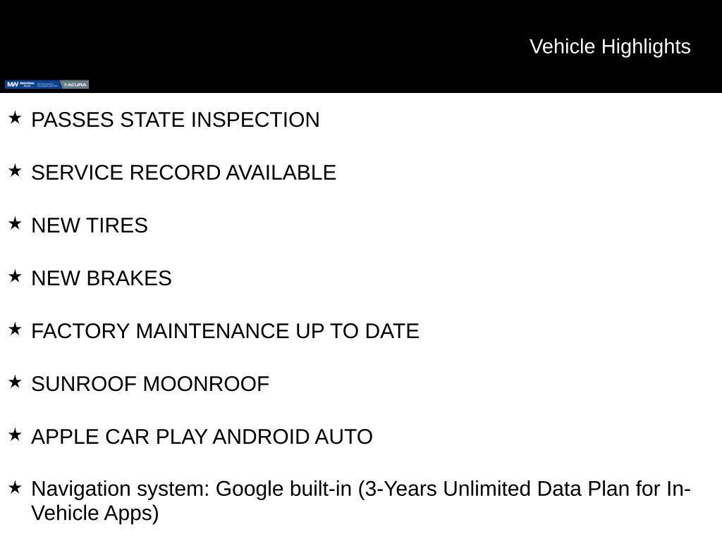 used 2026 Acura MDX car, priced at $51,688