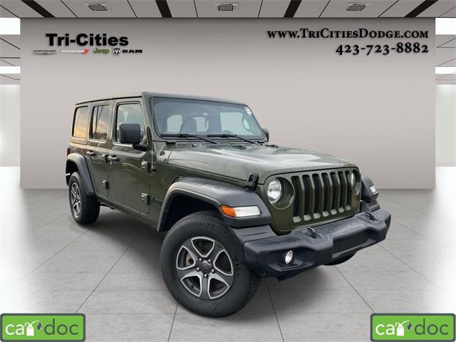 used 2021 Jeep Wrangler Unlimited car, priced at $27,538