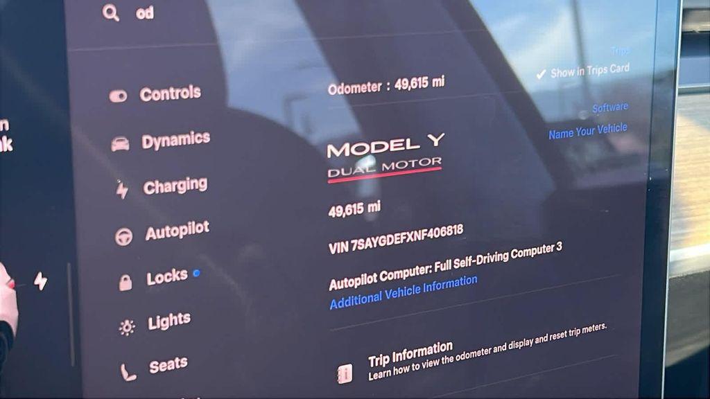 used 2022 Tesla Model Y car, priced at $31,480