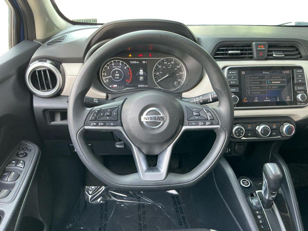 used 2021 Nissan Versa car, priced at $14,999