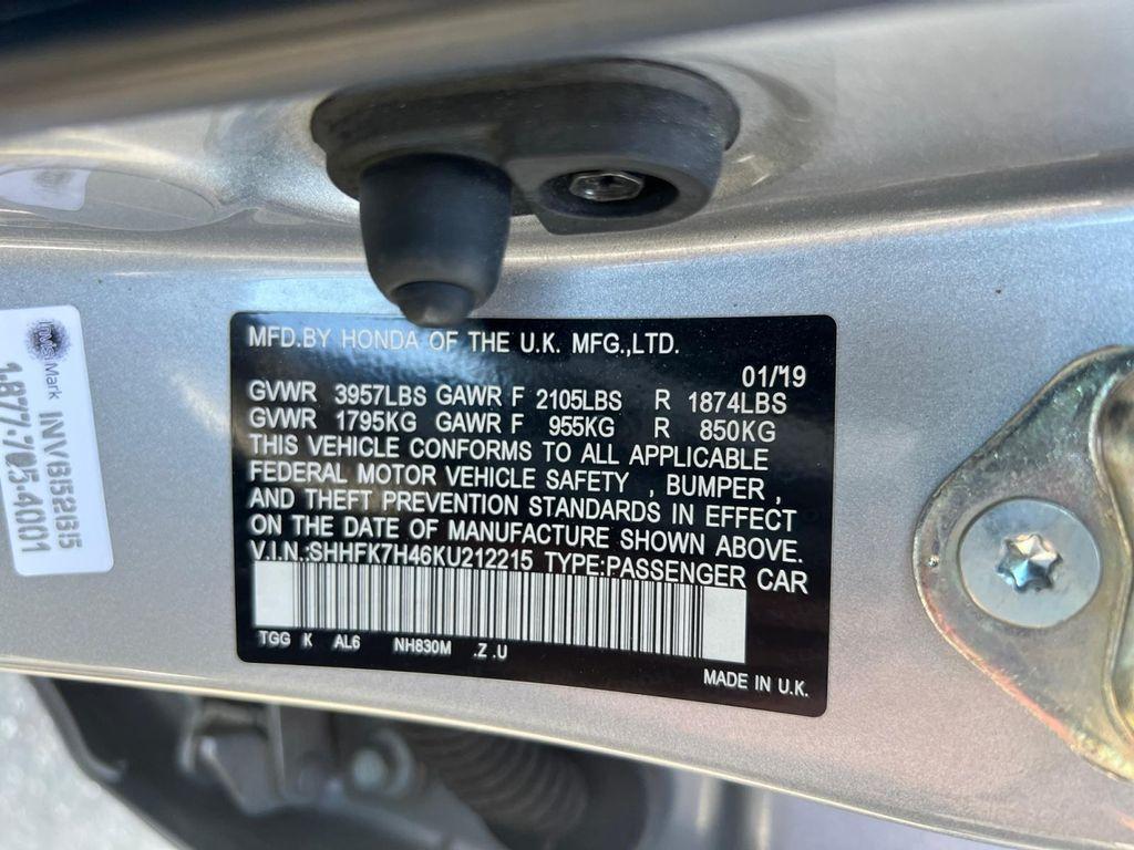 used 2019 Honda Civic car, priced at $20,999