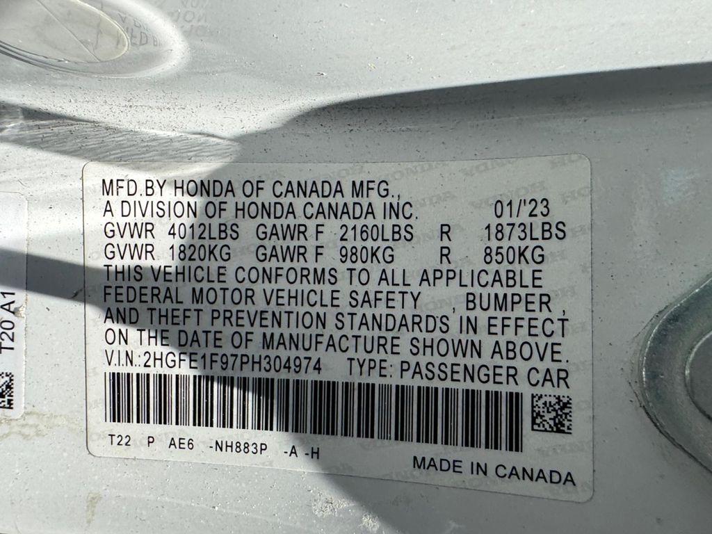 used 2023 Honda Civic car, priced at $24,799