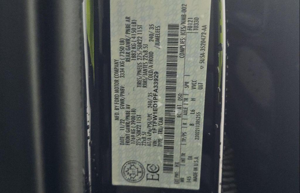 used 2023 Ford F-150 car, priced at $53,000