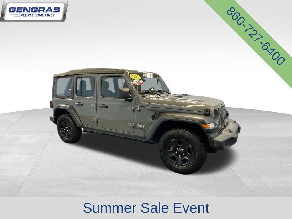 used 2021 Jeep Wrangler Unlimited car, priced at $27,198