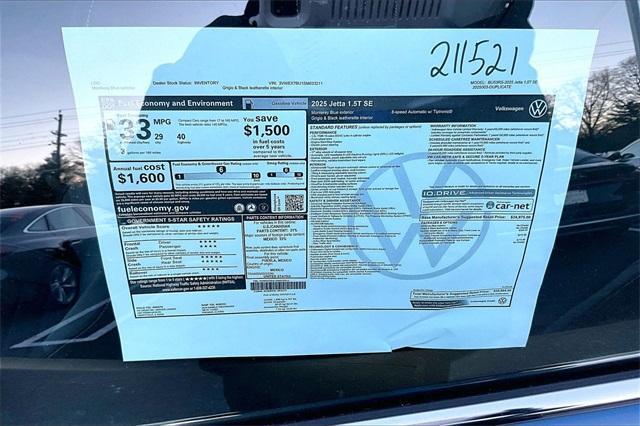 new 2025 Volkswagen Jetta car, priced at $26,884