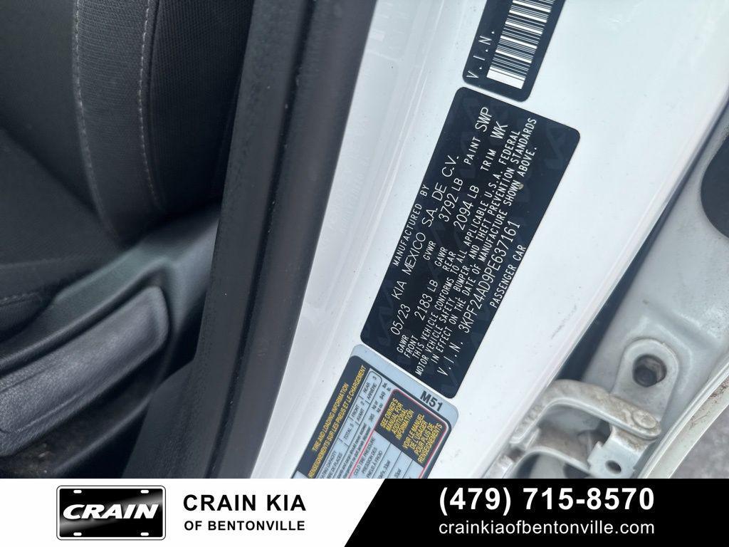 used 2023 Kia Forte car, priced at $19,250