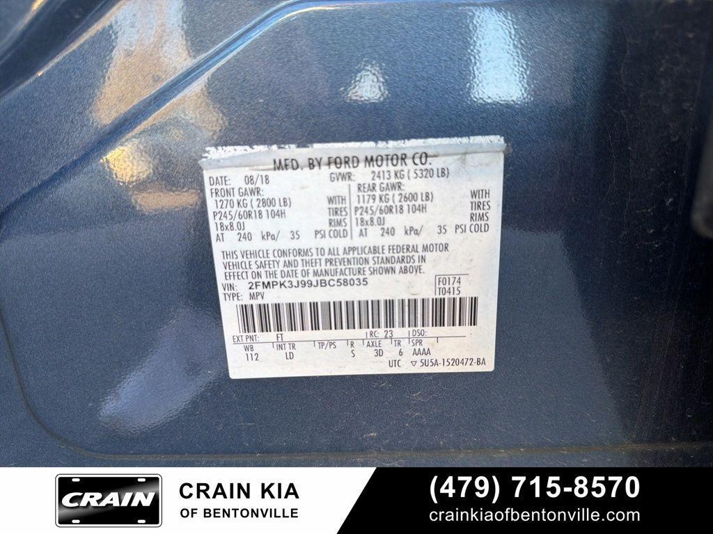 used 2018 Ford Edge car, priced at $13,900