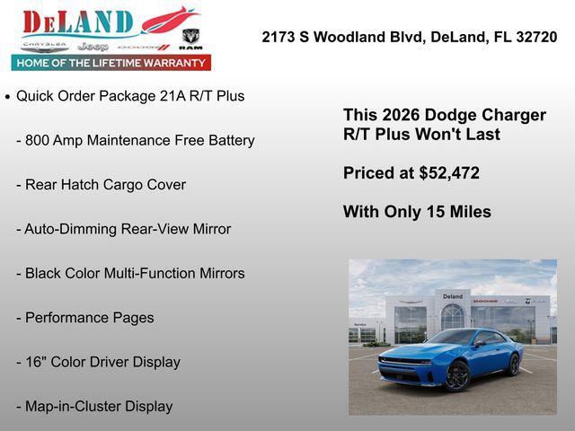 new 2026 Dodge Charger car, priced at $52,472