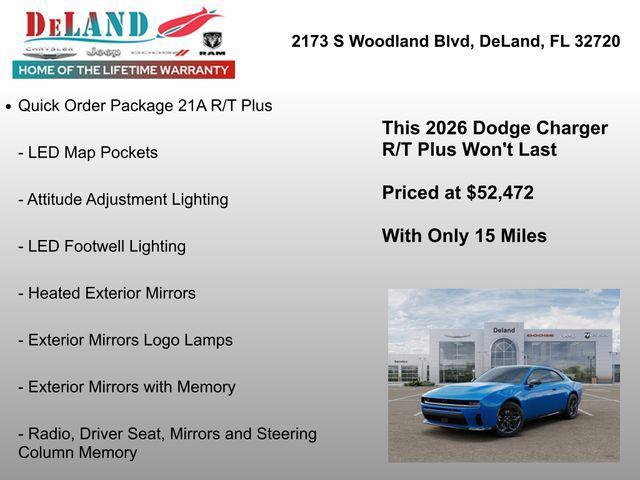new 2026 Dodge Charger car, priced at $52,472