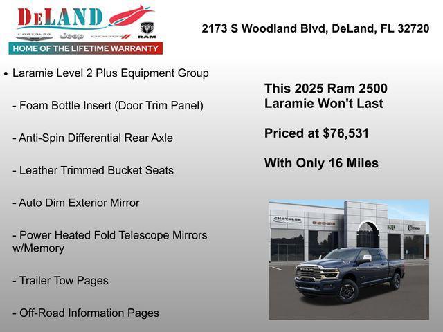 new 2025 Ram 2500 car, priced at $76,531