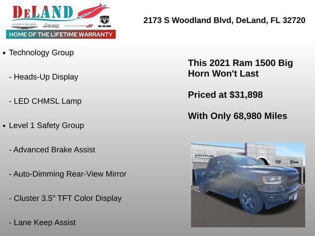 used 2021 Ram 1500 car, priced at $31,898