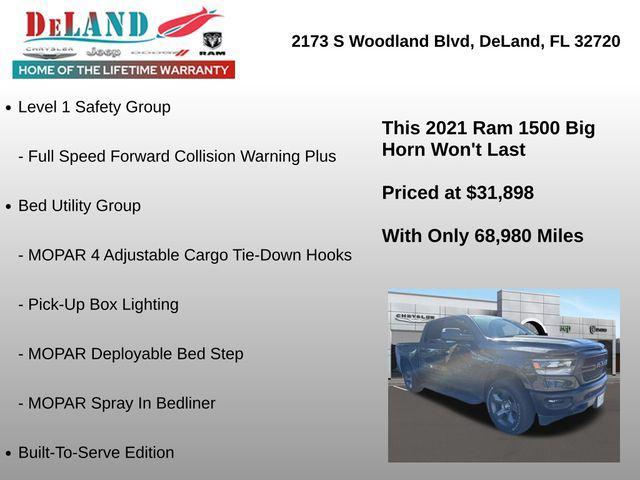 used 2021 Ram 1500 car, priced at $31,898