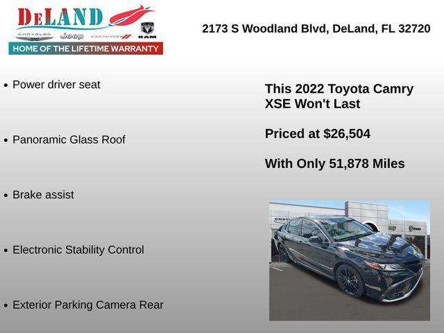 used 2022 Toyota Camry car, priced at $26,504