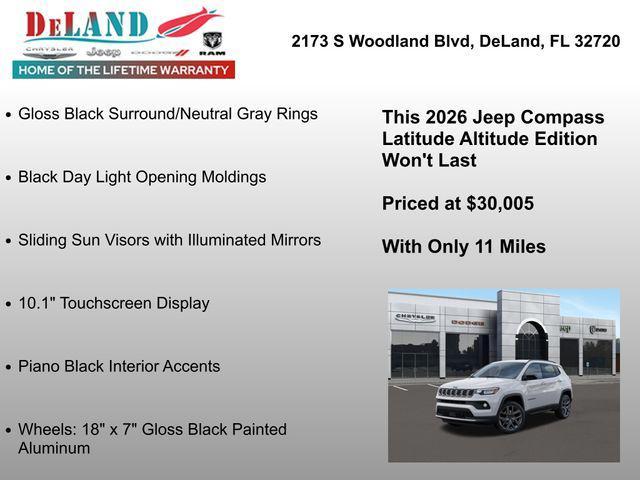 new 2026 Jeep Compass car, priced at $28,005