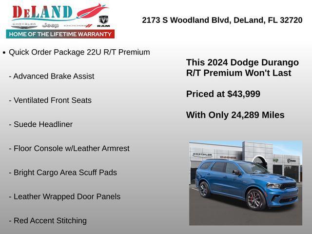 used 2024 Dodge Durango car, priced at $43,999