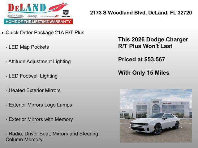 new 2026 Dodge Charger car, priced at $53,567