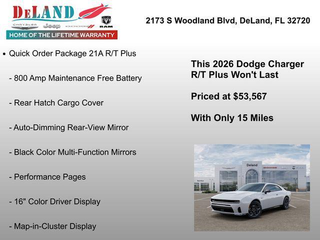 new 2026 Dodge Charger car, priced at $53,567